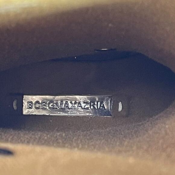 BCBGMAXAZRIA Women's Black Willis Lace Up Rubber Boots Leather Straps Size 6 - Picture 15 of 16